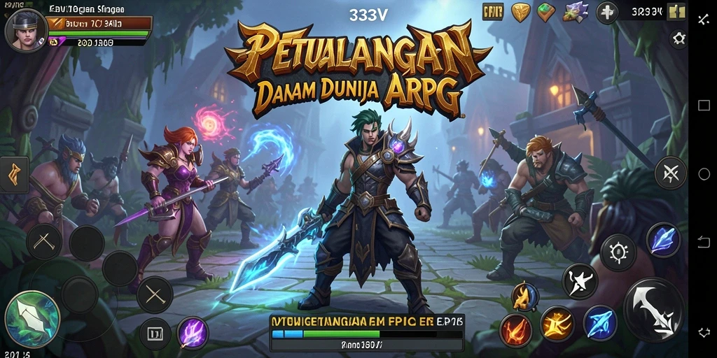 Tampilan gameplay seru dalam petualangan ARPG 333V.