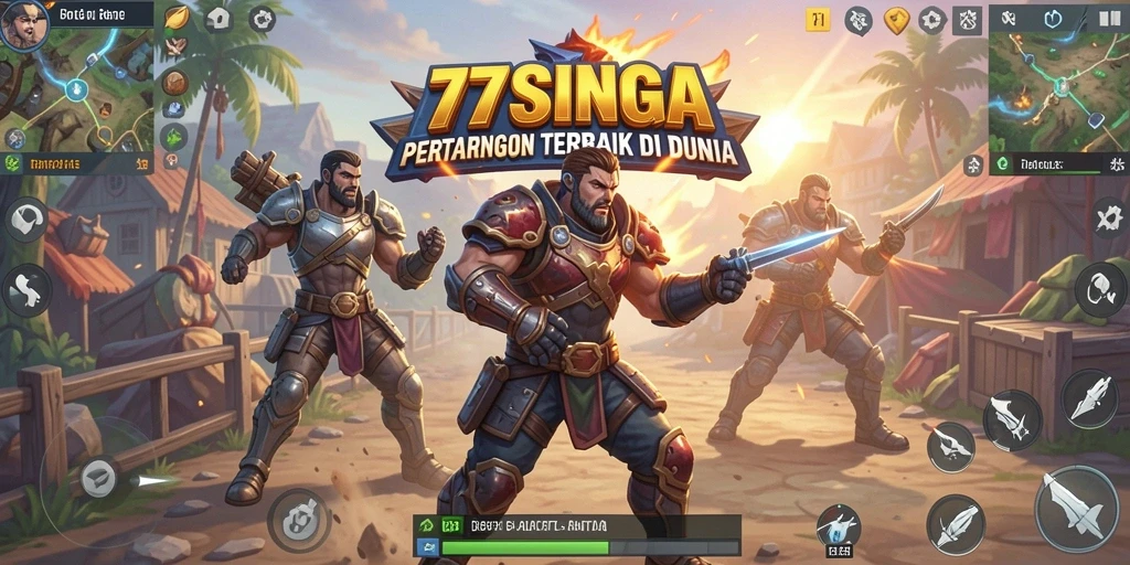 Tangkapan layar gameplay seru dari Battle Royale 77SINGA.