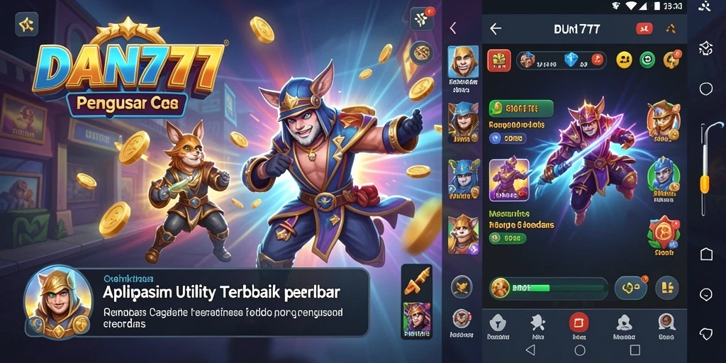 Screenshot utama dari aplikasi Utility DAN777 memperlihatkan fitur dan antarmuka yang menarik.