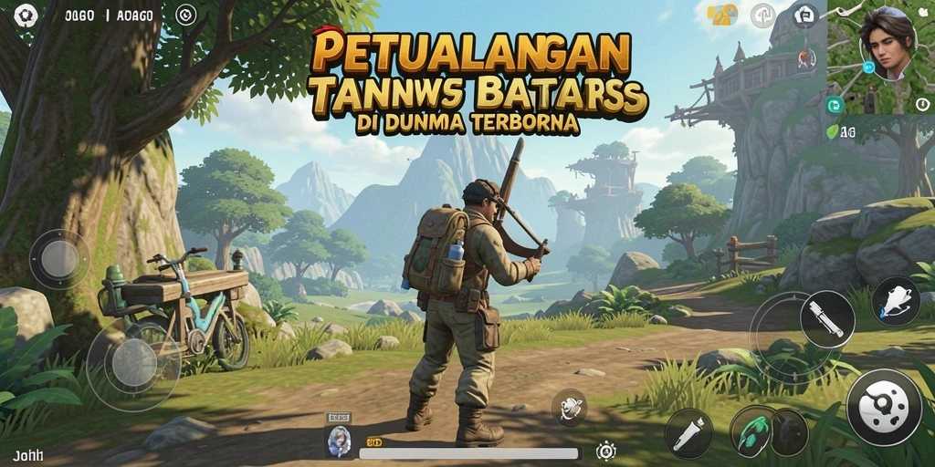 Tampilan gameplay JUARAGO yang memukau dalam dunia terbuka.