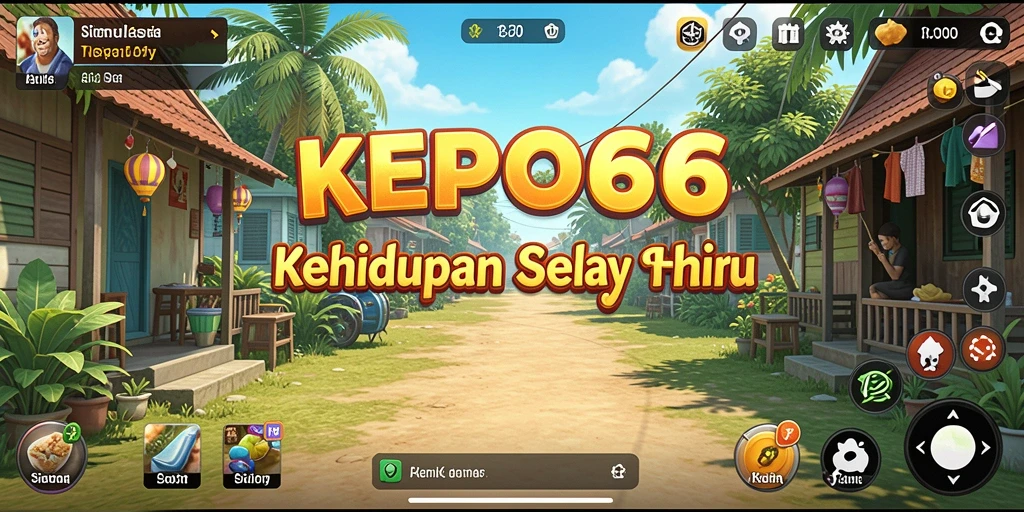 Tampilan gameplay seru dari KEPO66 dalam simulasi kehidupan sehari-hari.