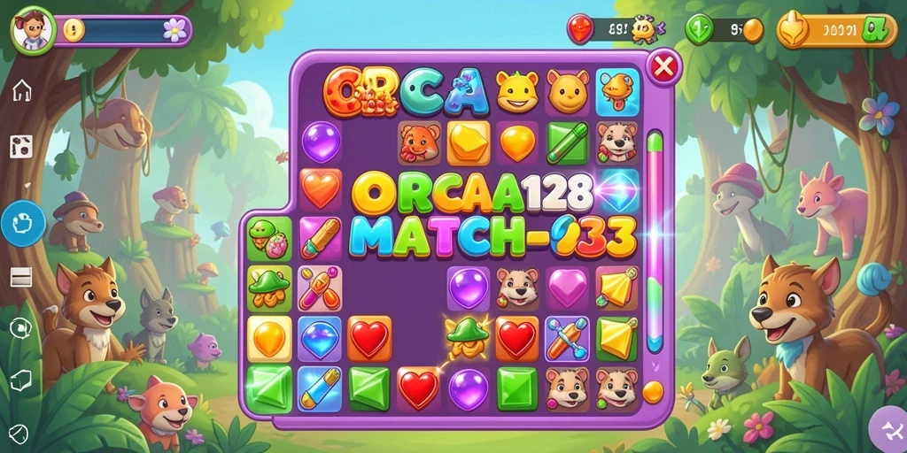 Menampilkan gameplay seru dengan kombinasi permata yang menawan.