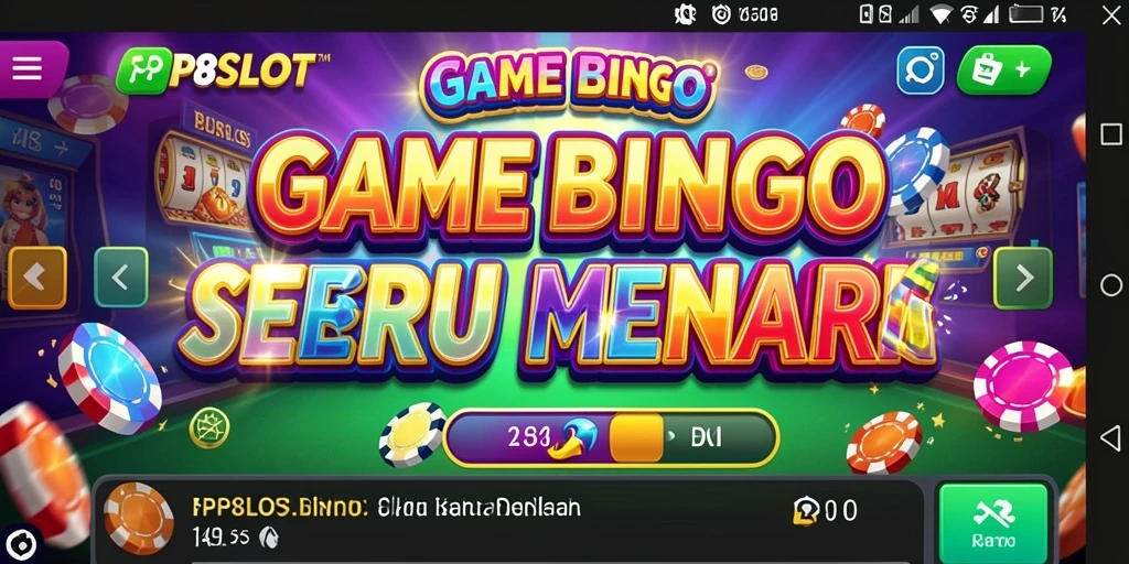 Screenshot utama PP8SLOT yang menunjukkan gameplay Bingo yang seru.