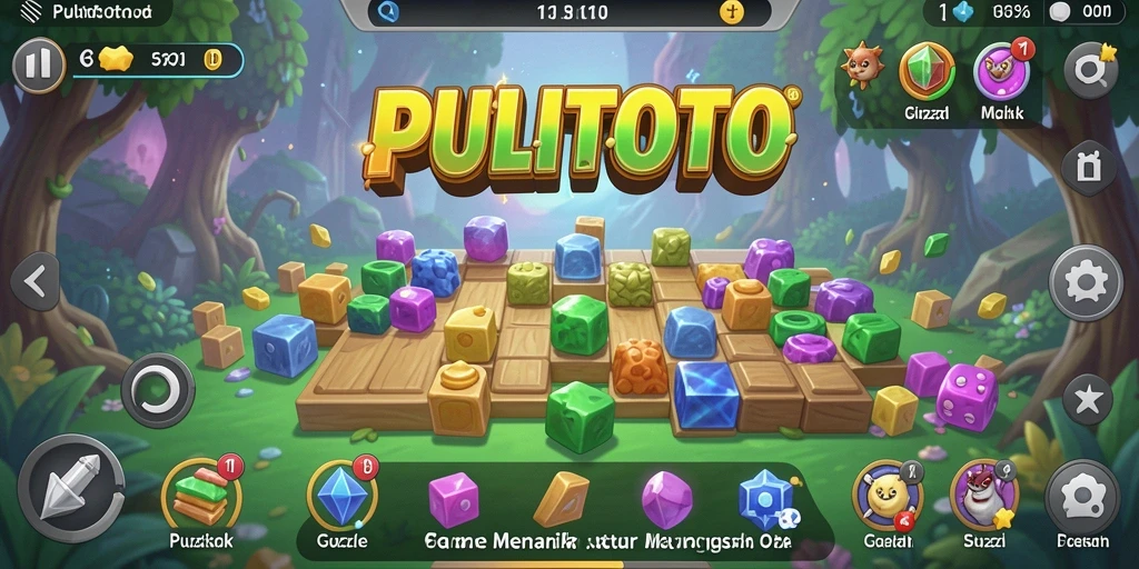 Tampilan gameplay menarik dari PULITOTO yang menguji logika.