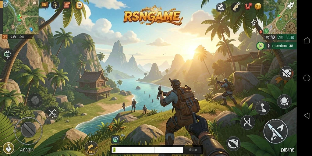 Gameplay RSNGAME yang penuh petualangan di dunia terbuka.