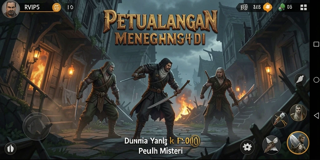 Tampilan gameplay RVIP5 yang seru dan menegangkan di dunia petualangan.
