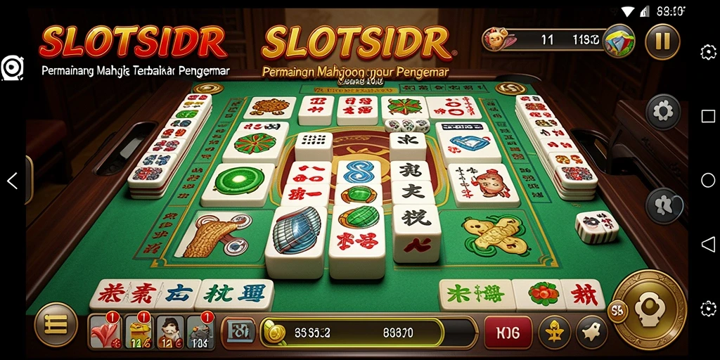 Tangkapan layar gameplay SLOTSIDR yang menampilkan suasana permainan Mahjong.