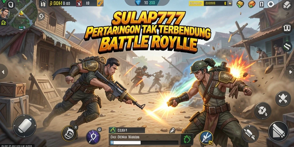 Gameplay intens Battle Royale yang seru di SULAP777.