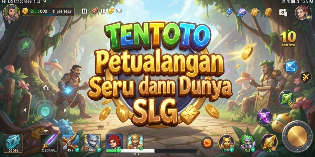 Tangkapan layar menunjukkan aksi seru dalam permainan SLG TENTOTO.