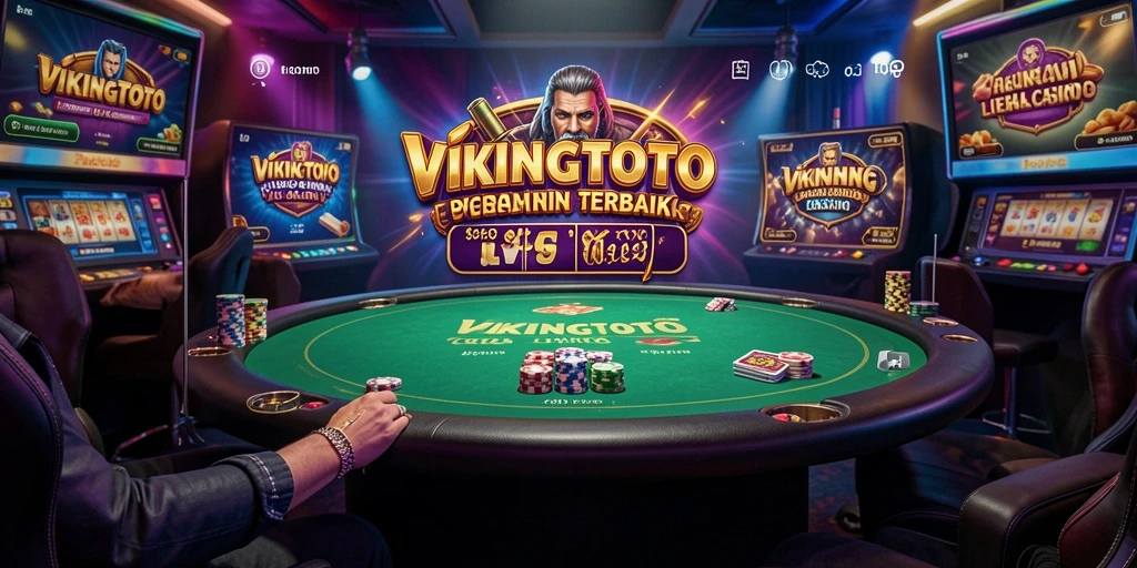 Tampilan gameplay Live Casino VIKINGTOTO dengan dealer langsung dan pilihan permainan.