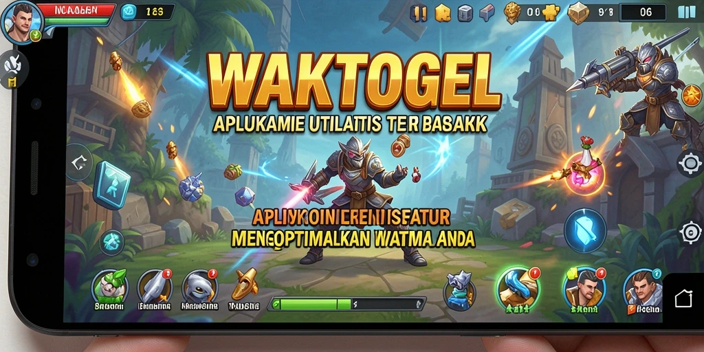Tampilan antarmuka pengguna WAKTOGEL yang sederhana dan intuitif.
