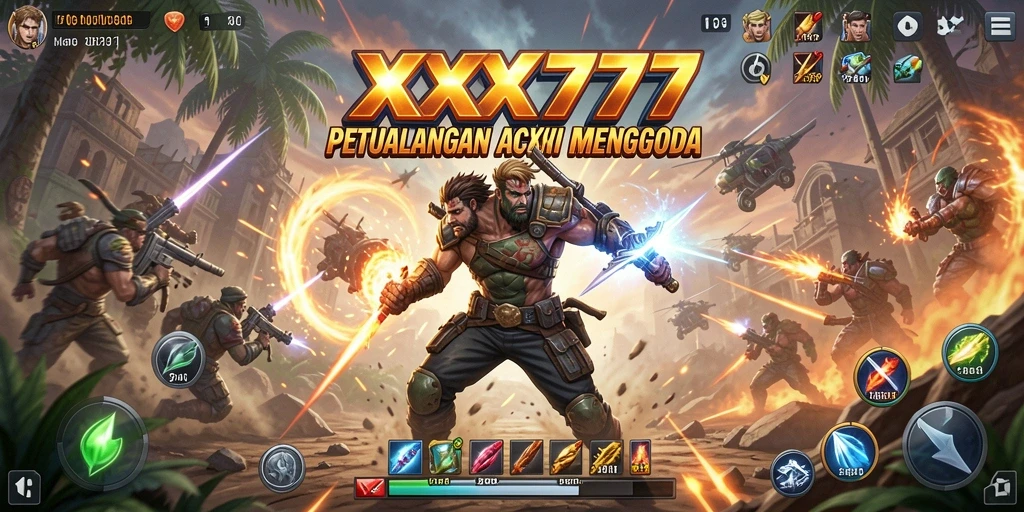 Tangkapan layar menunjukkan aksi seru dalam gameplay XXX777.